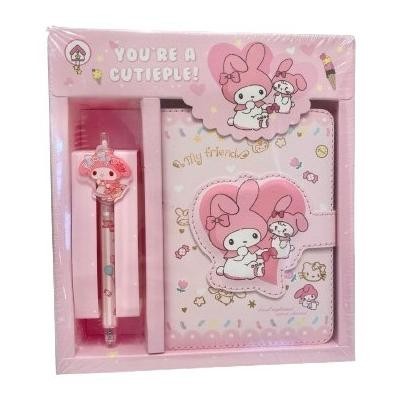 

Diary sanrio set my melody cinnamoroll buku jurnal dgn gel pen