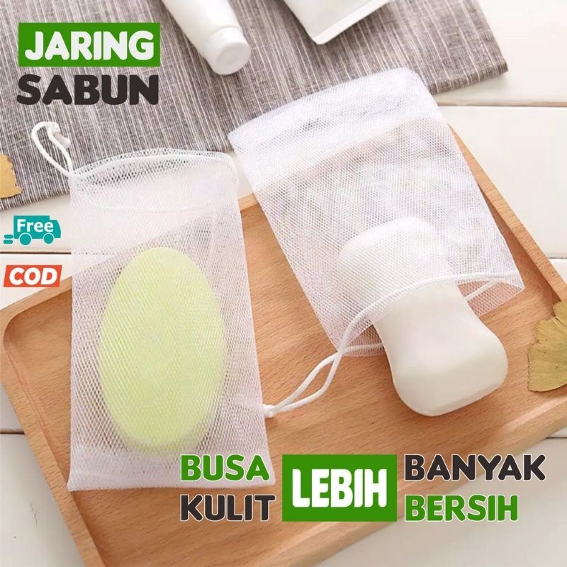 JARING SABUN BUSA GROSIR JARING HALUS SOAP FOAMING NET SABUN BATANG SOAP BAG KANTONG SABUN