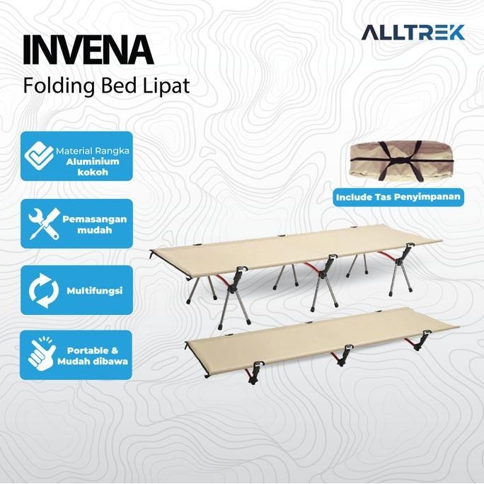 ALLTREK Folding Bed INVENA Velbed Lipat Camping Portable