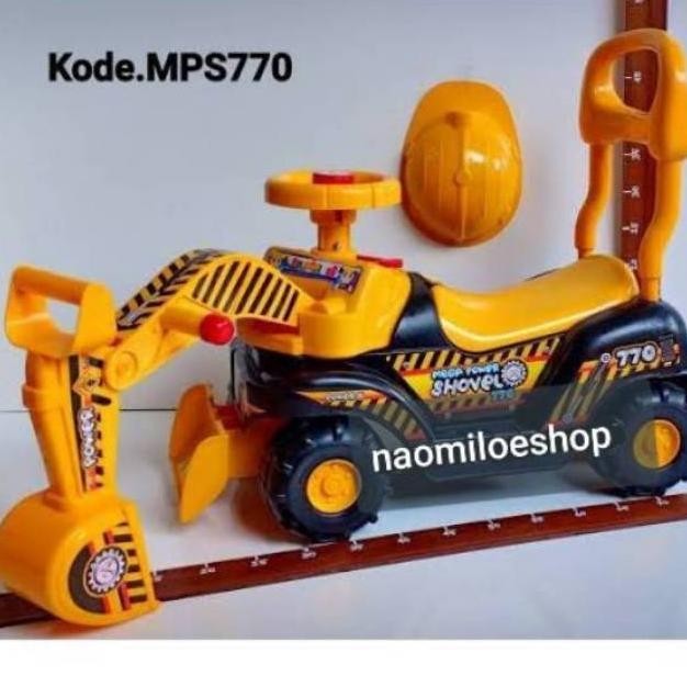 Cod Mainan Excavator Dorong/Beko Dorong Anak Mainan Mobil Dorong Anak Laki Laki Terbaru