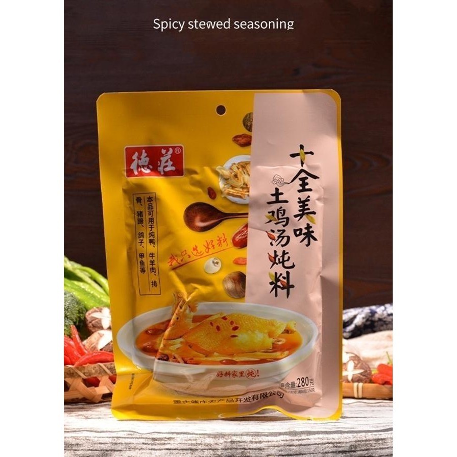 

De Zhuang Stewed TIM SUP chicken Paikut Jamur ciak po Kualitas Terbaik