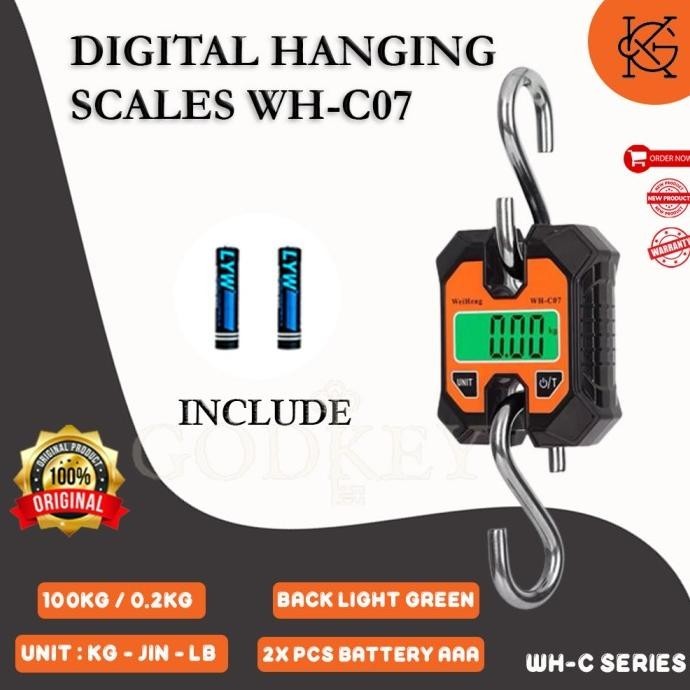 Timbangan Gantung Digital 100Kg - 200Kg /0.2Kg Mini Koper 100 - 200 Kg
