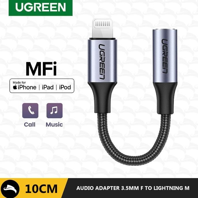 Ugreen 30756 Lightning Audio Adapter Connector Mfi Earphone Iphone