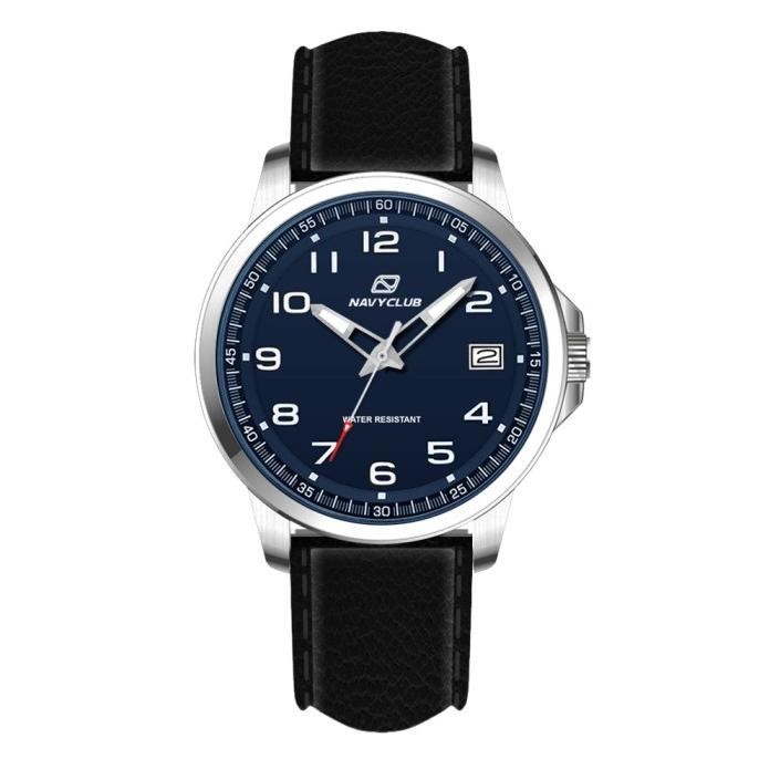 Navy Club Jam Tangan Pria Climate- Leather Strap