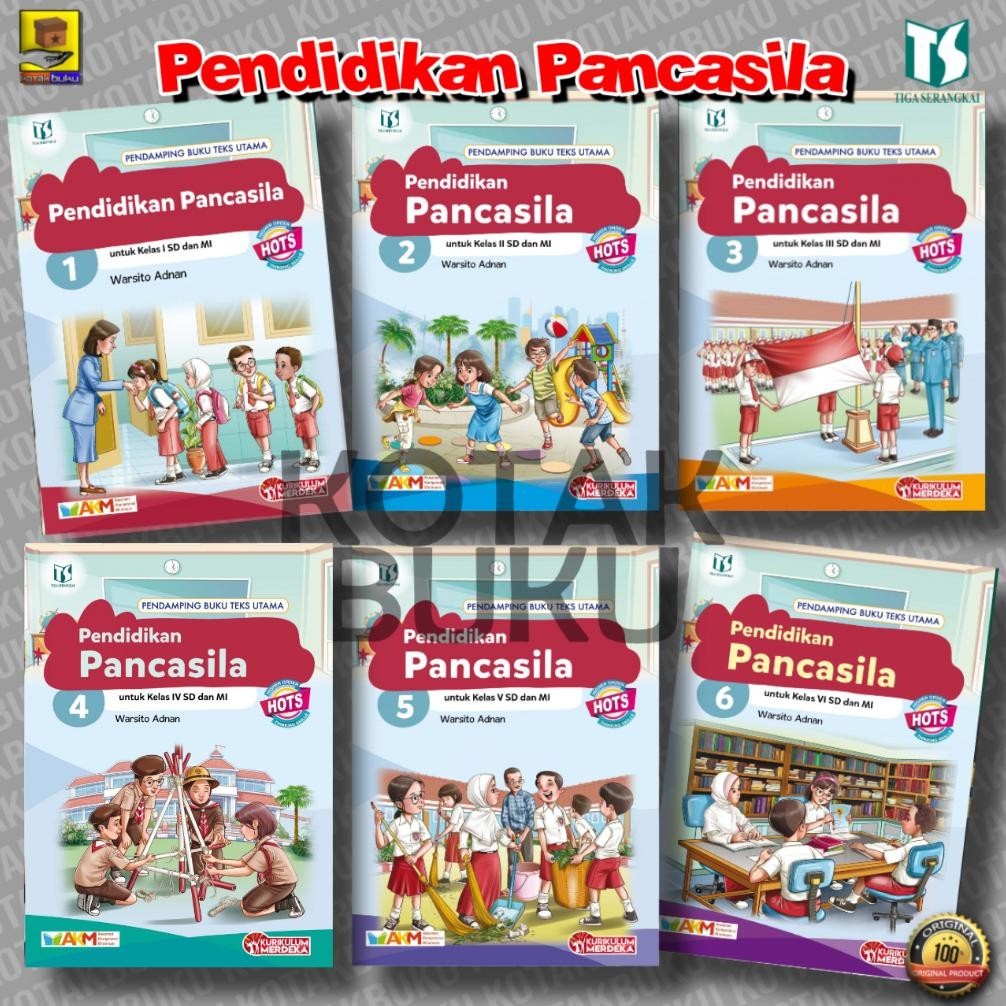 

CR - Buku Pendidikan Pancasila SD /Pendidikan Pancasila Kelas 1 2 3 4 5 6 SD / Kurikulum Merdeka / PKN SD / PPKN SD / Global TERLARIS