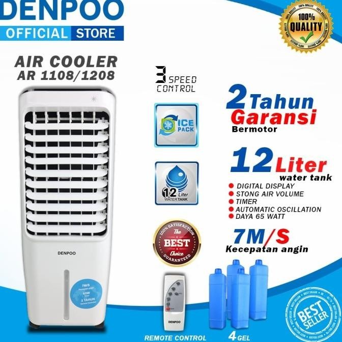 

Denpoo Air Cooler / Penyejuk Ruangan AR-1208 XF 6.5 Liter HC