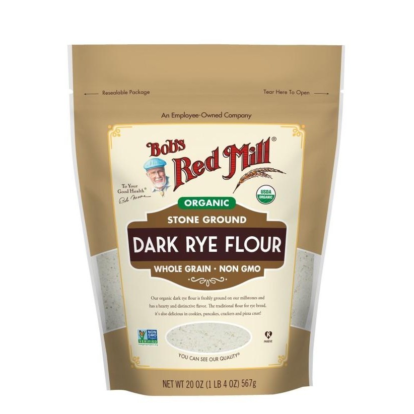 

Bob's Red Mill Whole Grain Dark Rye Flour Tepung Organik Gandum Hitam