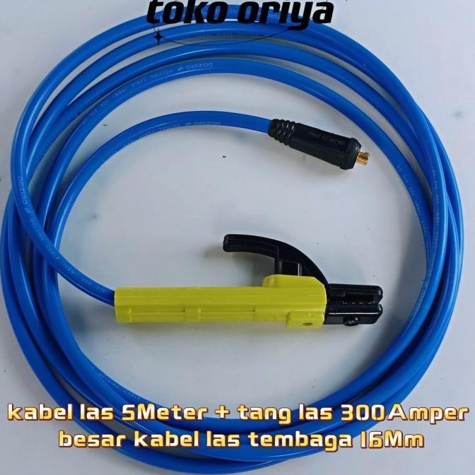 Kabel Las Listrik 5M - Kabel Las - Kabel Las Biru - Kabel Las 16Mm