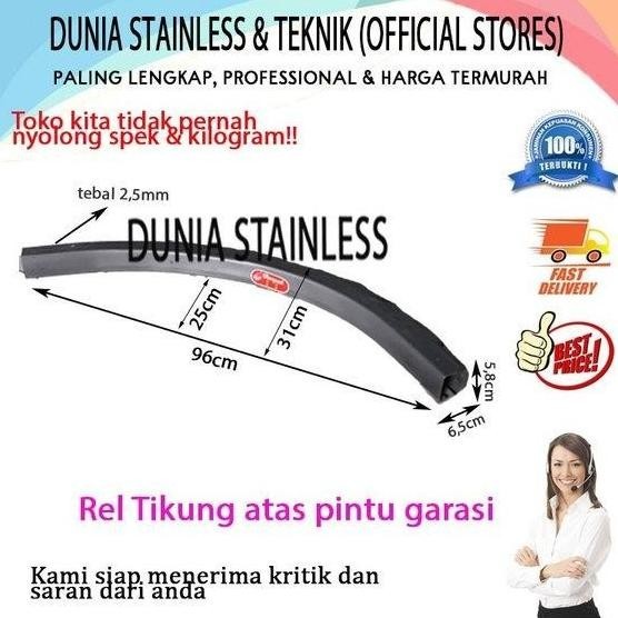 Rel Tikung Atas Pintu Garasi