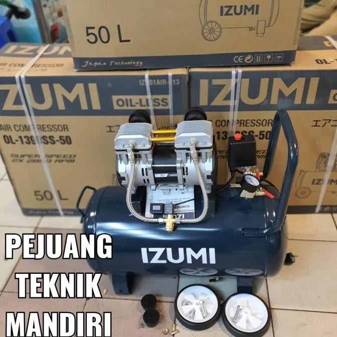 Kompresor Angin Oilless Izumi Ol1390Ss-50 / Compressor Izumi Ol 1390