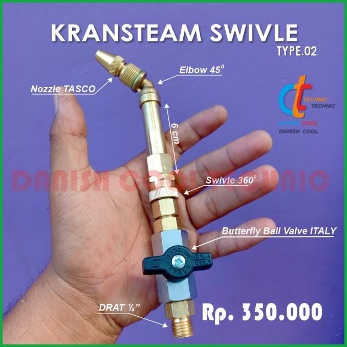 Kransteam Swivle Italy ||Alat Cuci Ac||Nozzle Spray