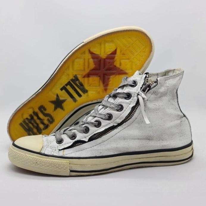 SEPATU CONVERSE CT HI X JOHN VARVATOS DOUBLE ZIP WHITE