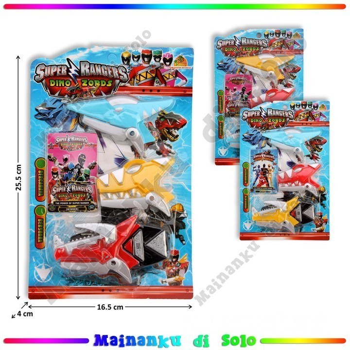 [Mainanku] Jam Power Rangers Baterai Operation Set Super Rangers Mainan Anak