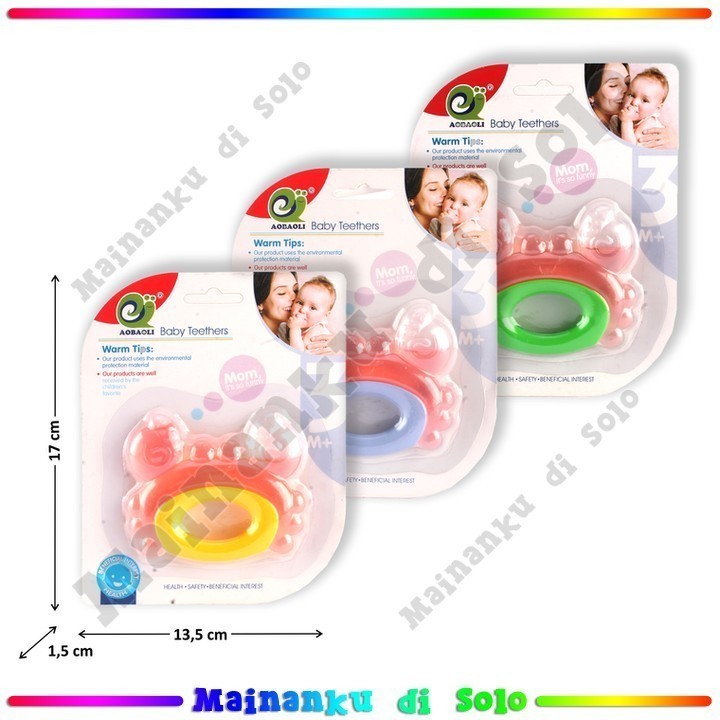 [Mainanku] Gigitan Bayi Gurita Aobaoli Baby Teethers KEPITING Mainan Anak