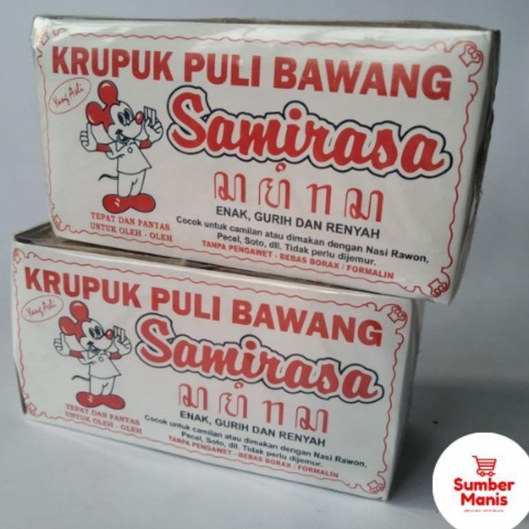 KU09 Krupuk Puli / Krupuk Gendar Bawang Mentah Samirasa 400gram Tanpa Pengawet Sale