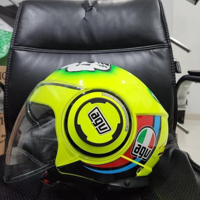 HELM AGV FLUID VALENTINO ROSSI MISANO 2011 HALF FACE LIMITED EDITION