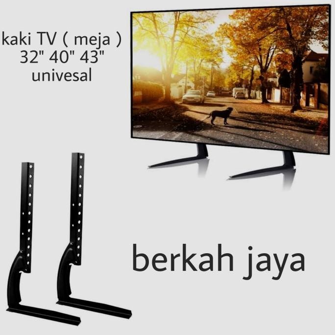 Kaki Tv Meja Bracket Tv Meja Stend 32 - 43 Inch