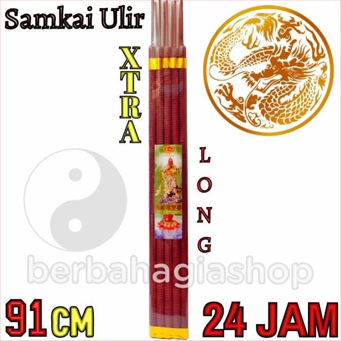 Hio Dupa 24 Jam Warna Merah Samkai Ulir Stik Besar Wangi 1000 Bunga