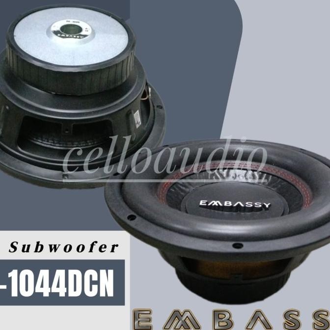 Subwoofer 10 Inch Embassy Es-1044 Double Coil Embassy 10" Es 1044