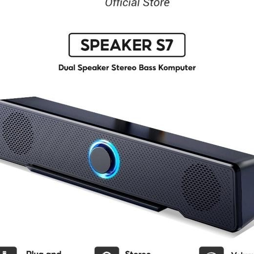 Jertech Speaker Soundbar S7 Komputer Subwoofer Dual Speaker