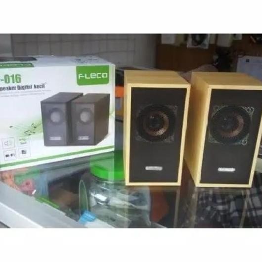 Speaker Fleco F 016 / Speaker Komputer / Motif Kayu F16