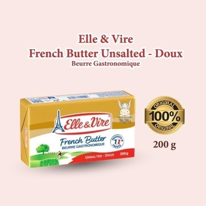 

Elle & Vire / Elle et vire / ElleVire Unsalted Butter 200 gram | Mente