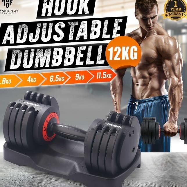 Barbel Alat Fitnes Home Gym Dumble Alat Gym Dumbbell Barble Set 12Kg