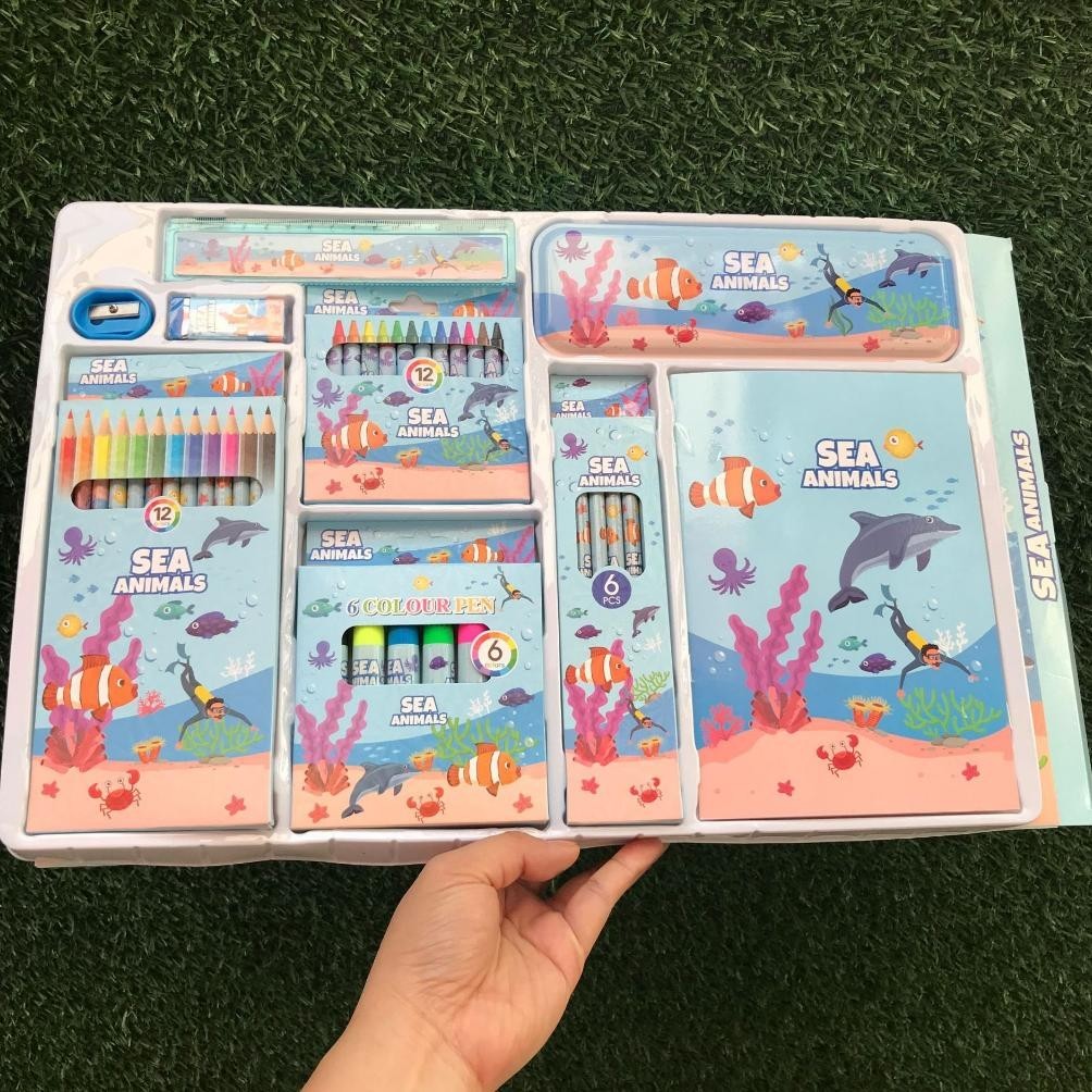 

Hj-77 Stationary Set Big Peralatan Sekolah Anak Alat Tulis Set Perlengkapan Sekolah Anak Kado Ulang Tahun Anak Best Promo