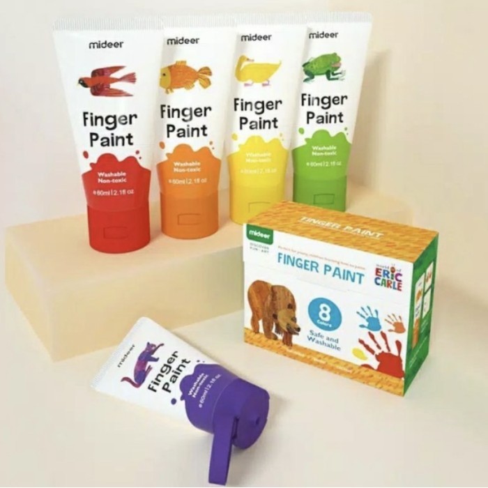 

Mideer Hand Finger Paint Washable Cat Tangan For Baby &Kids Anak Bayi