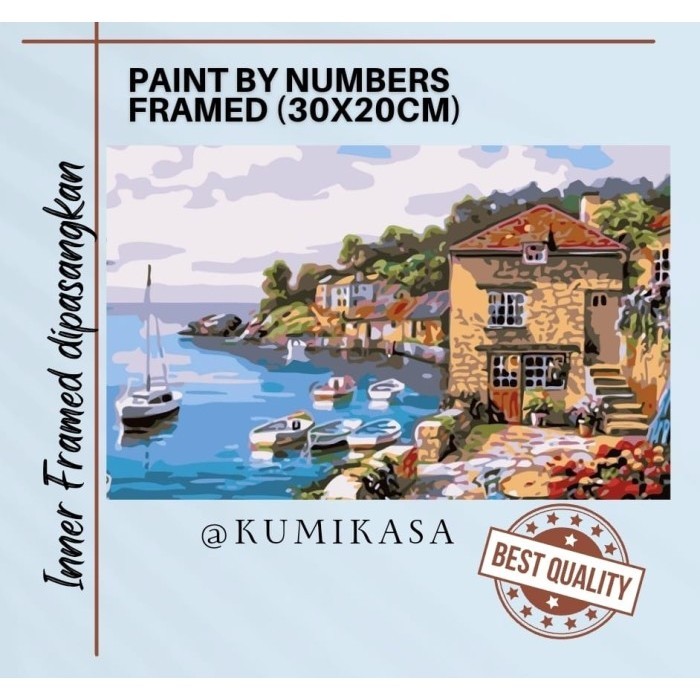 

Diy Painting By Number 30X20Cm Kerajinan Tangan -Sea