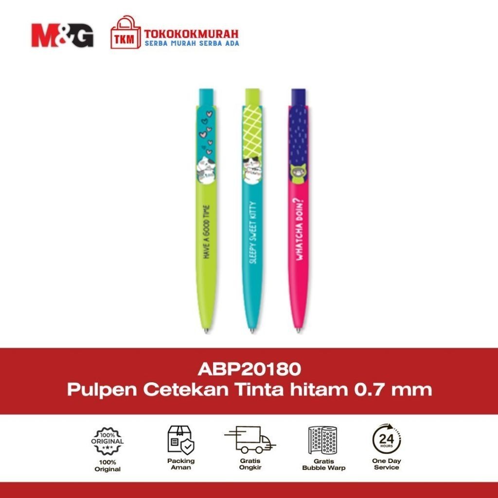 

Bolpoin / Ballpen / Pen / Pulpen M&G SMC 0,7mm