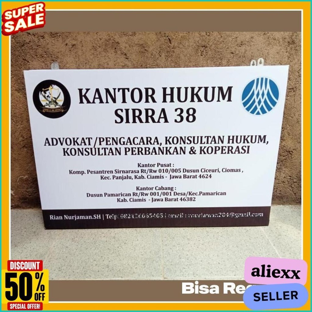 

Papan Nama Advokat Pengacara Hukum (Lagi Diskon)