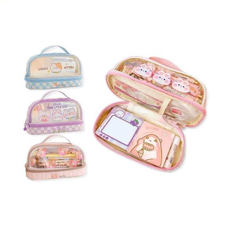 

Qw-45 ( Zwq ) K010 Kotak Pensil Transparan Terbaru / Tas Pensil Kartun Yang Lucu / Pencil Case Kapasitas Besar / Tempat Pensil Anak Hemat