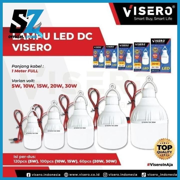 LAMPU LED DC 12VOLT + JEPIT BUAYA 20 WATT VISERO saza_store