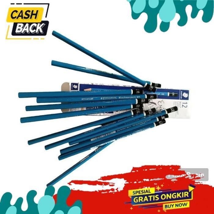 

NEW ARRIVAL 12 PENSIL 2B STAEDTLER MARS LUMOGRAPH