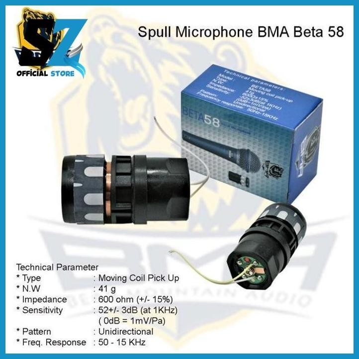 [BMA - SPUL MIC] SPUL MIC SHURE BETA 58A MERK BMA ASLI saza_store