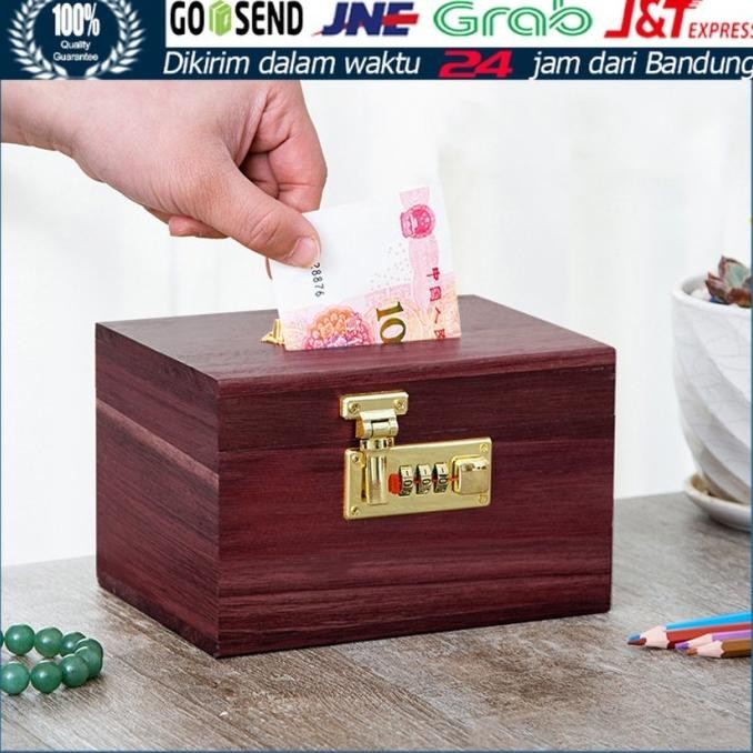 @#@#@#] Kotak Amal Besar Kayu Kotak infaq Uang Masjid Celengan Password