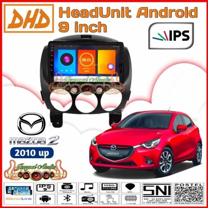 Head Unit Android Dhd 9 Inch Oem Mazda 2 Layar Ips