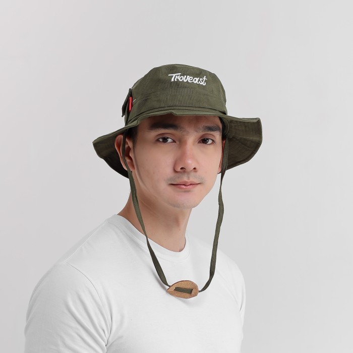Jungle Hat Topi Rimba Troveast Flora Army