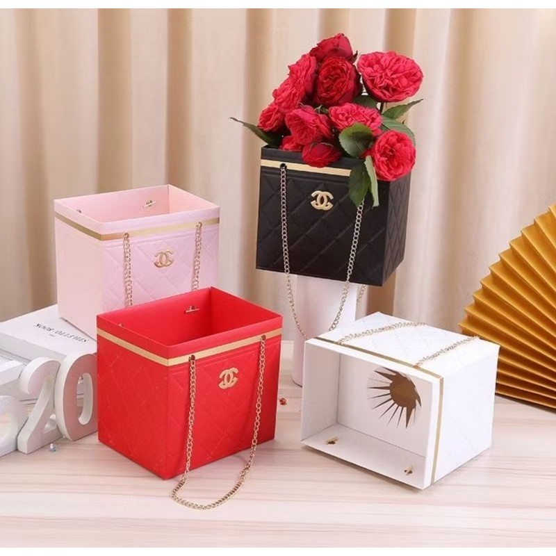 

Tas Buket Bunga Kotak Bunga Premium Cantik Elegan Flower Paper Handbag
