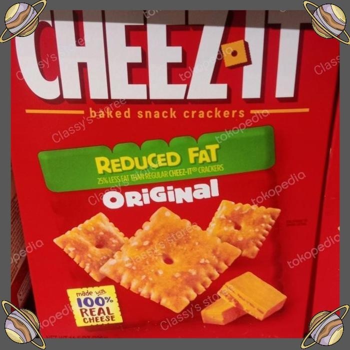 

[CLS] CHEEZ IT BAKED SNACK CRACKERS REDUCE FAT ORIGINAL 326 GR/KREKERS