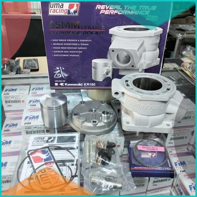 Blok Seher Cylinder Head Ninja R Ninja RR KRR Ceramic 65MM Uma Racing