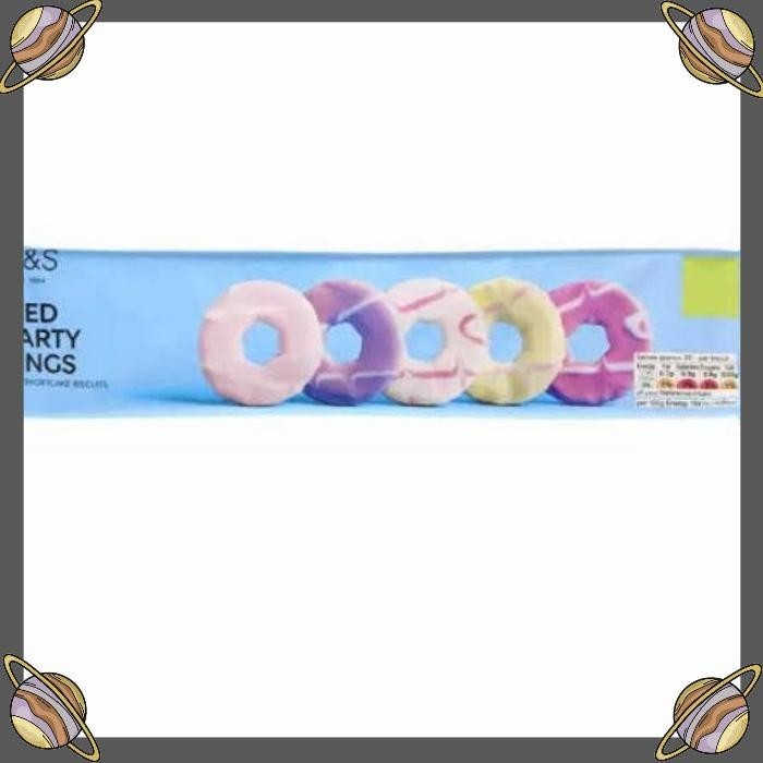 

[CLS] M&S FOOD ICED PARTY RINGS/BISKUIT RING