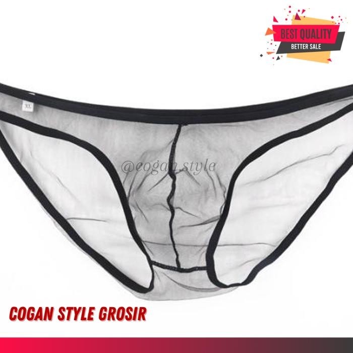 BRIEF CELANA DALAM SEKSI PRIA TRANSPARAN UNDERWEAR