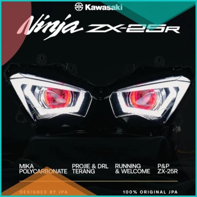 Headlamp Lampu Depan JPA HID Projector Projie Kawasaki ZX25R / ZX 25R