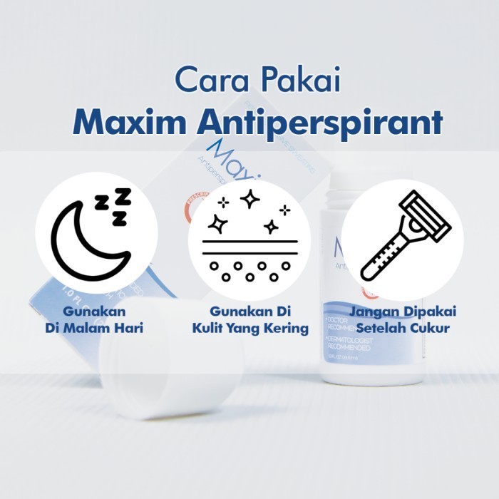 [Paket Combo] Maxim Antiperspirant Roll On 30Ml + Maxim Sensitive 30Ml