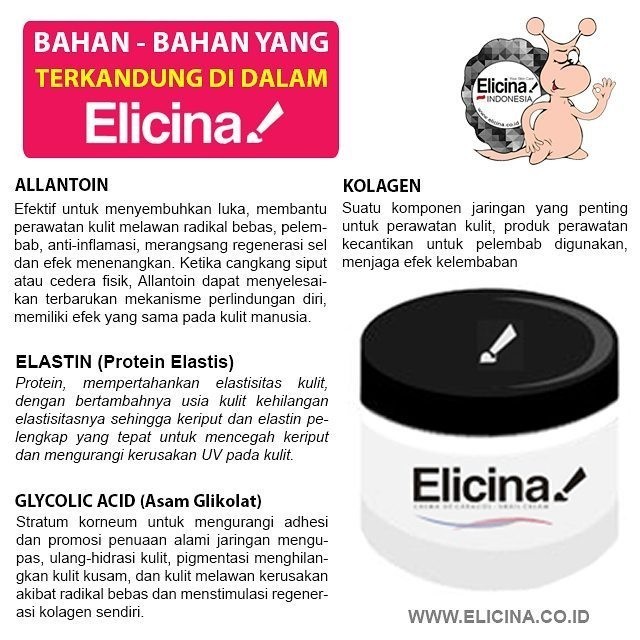 Obat Keloid Ampuh ( Elicina Snail Cream 7Gr )