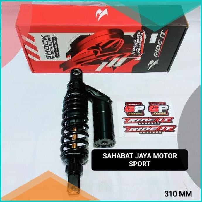 Shock Tabung Ride It GP-288 310MM Mio Beat Karbu Scoopy Karbu Fino 8JV