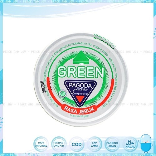 

PERMEN PAGODA GREEN 20 GR RASA JERUK DIJAMIN ORIGINAL