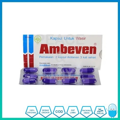 AMBEVEN KAPSUL UNTUK WASIR ISI 10 OBAT HERBAL MEREDAKAN MERINGANKAN WASIR AMBEIEN DIJAMIN ORIGINAL
